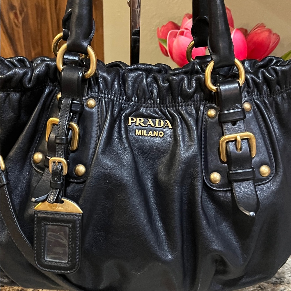 Prada EUC Vitello Daino Shoulder Bag With COA - Picture 2 of 13